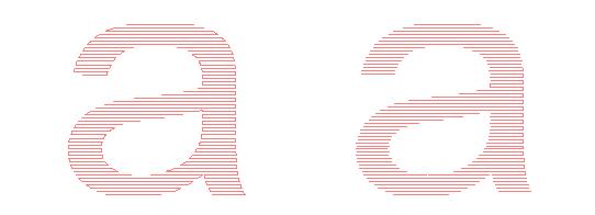 使用激光打标机打码文字时填充方法说明